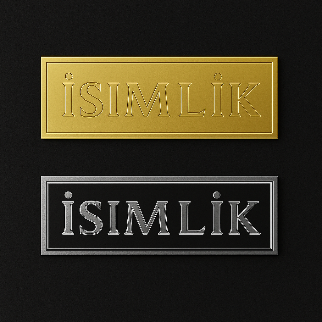 Kişiye Özel İsimlik