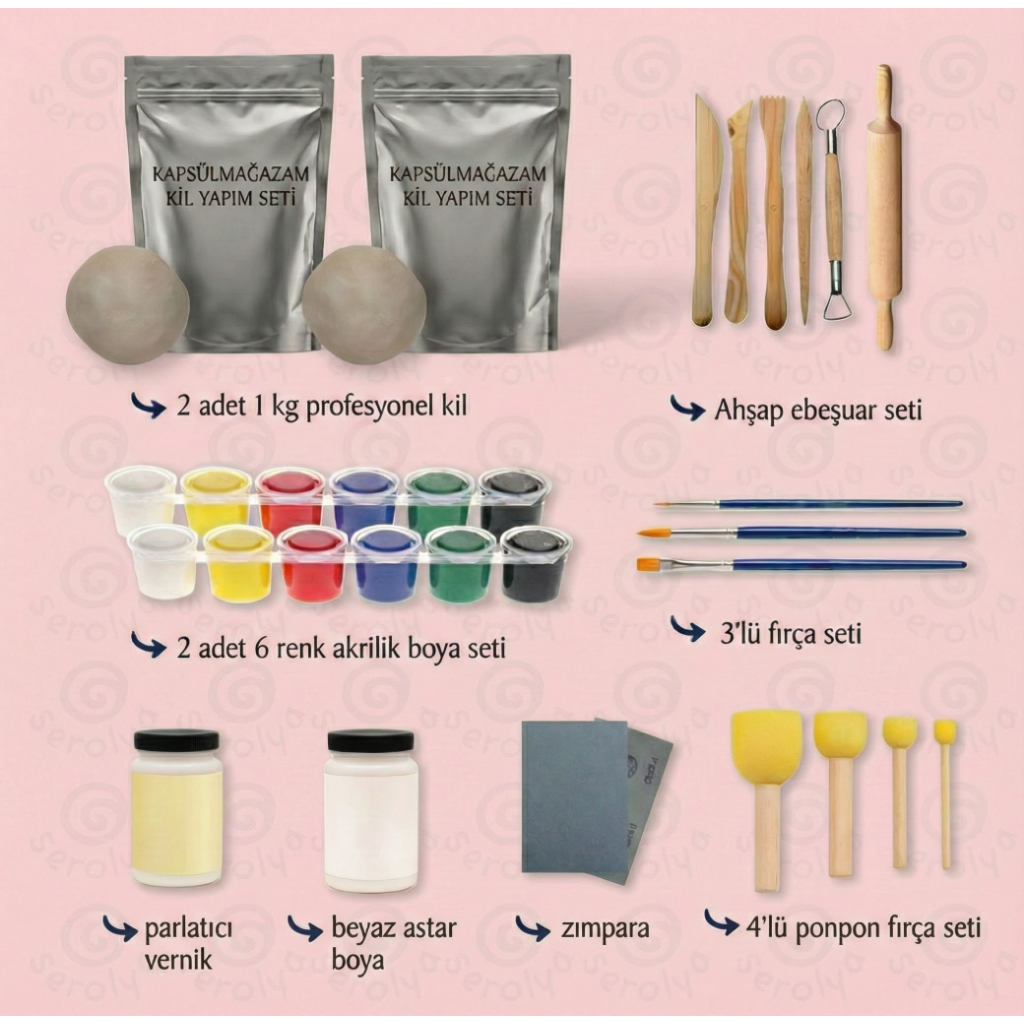 HER ŞEY DAHİL SERAMİK YAPIM SETİ